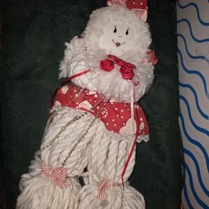 Festive White and Red Holiday Doll